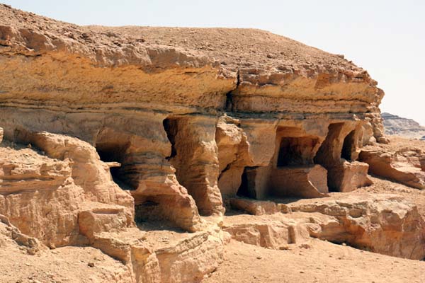 Muntele Mortilor „Gabal al-Mawta“ in apropiere de Siwa Egipt 